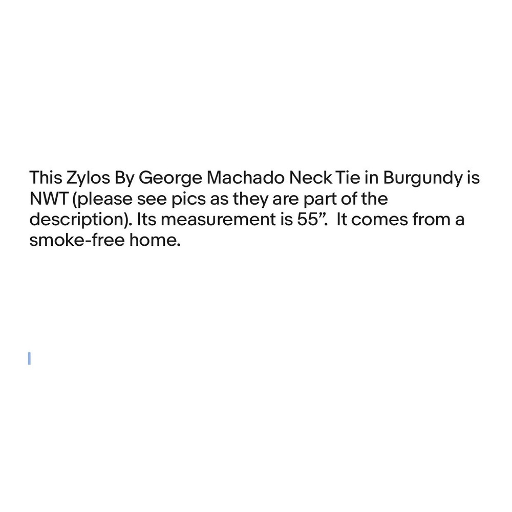 NEW Zylos By George‎ Machado Neck Tie 64" Burgundy Geometric - Picture 6 of 6